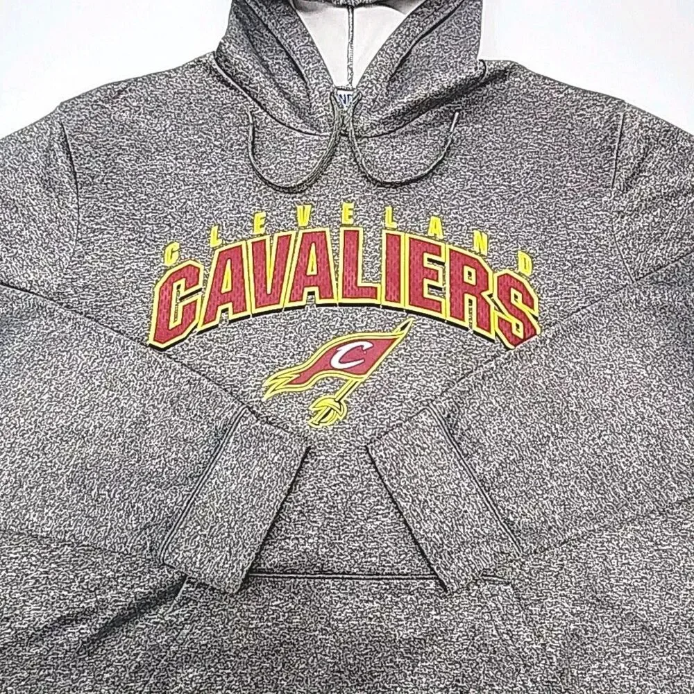 Cleveland Cavaliers Hoodie Sweatshirt TX3 Warm Gray Men XL NBA Basketball CAVS
